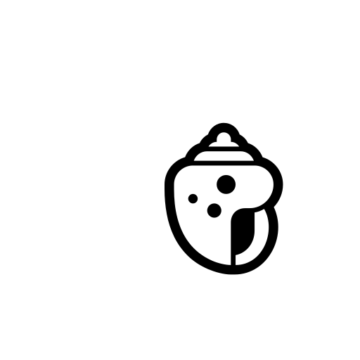 Spiral Shell Emoji White Background