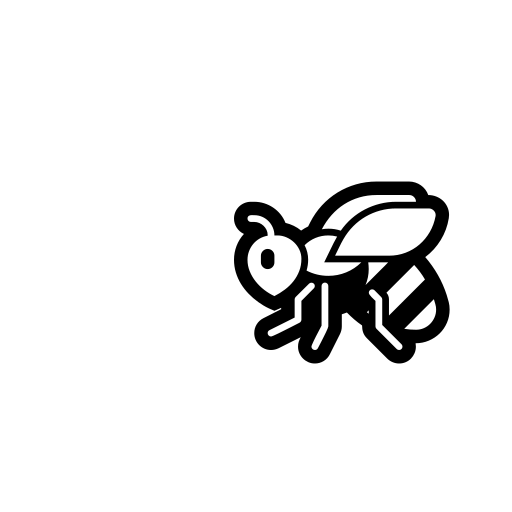 Honeybee Emoji White Background