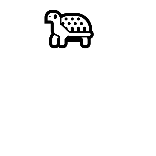 Turtle Emoji White Background