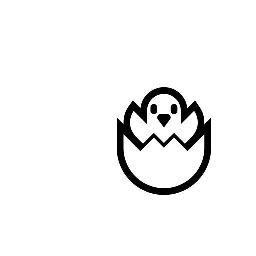 Hatching Chick Emoji White Background