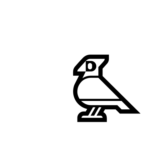 Bird Emoji White Background