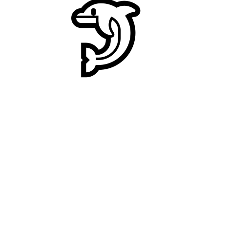 Dolphin Emoji White Background
