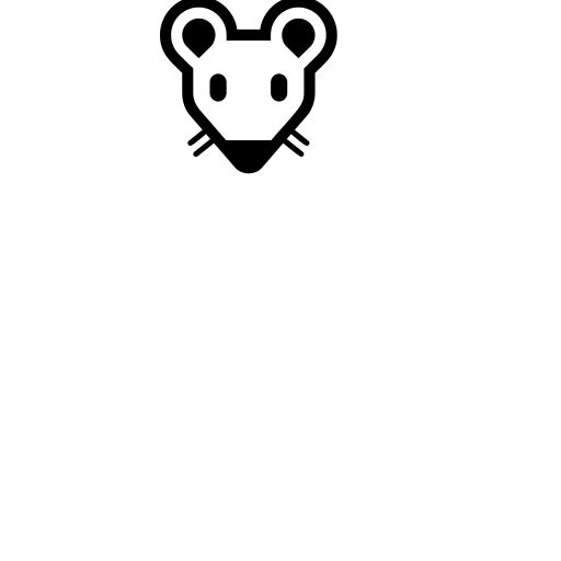 Mouse Emoji White Background