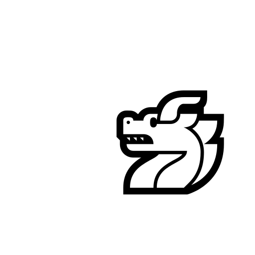 Dragon Face Emoji White Background