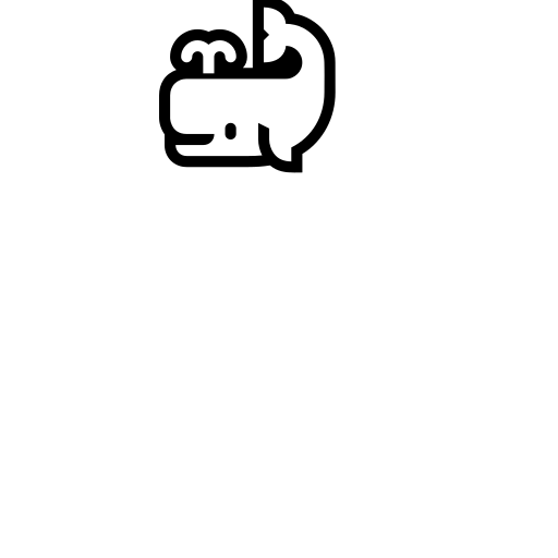 Spouting Whale Emoji White Background