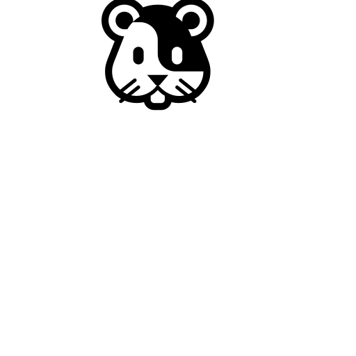 Hamster Emoji White Background