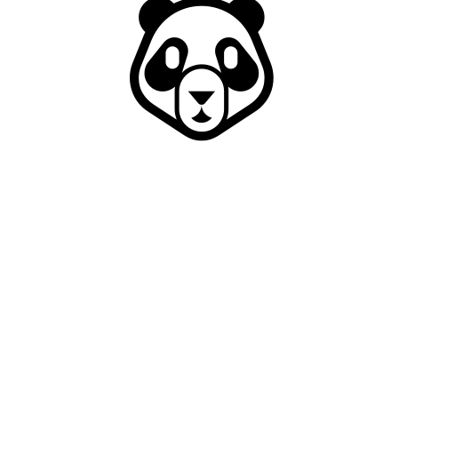 Panda Emoji White Background
