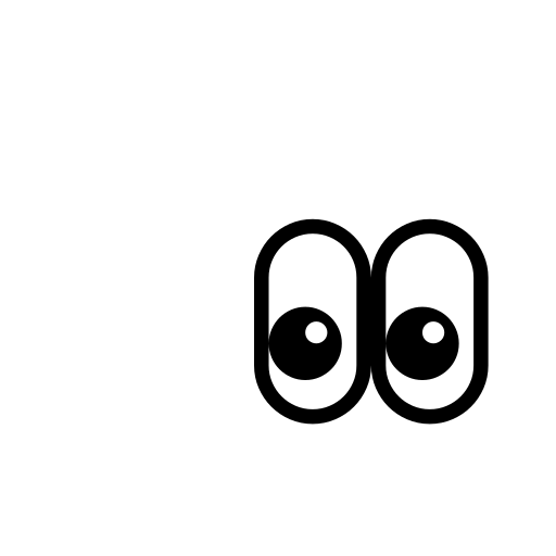 Eyes Emoji White Background