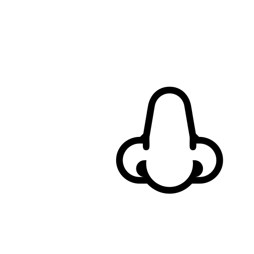 Nose Emoji White Background