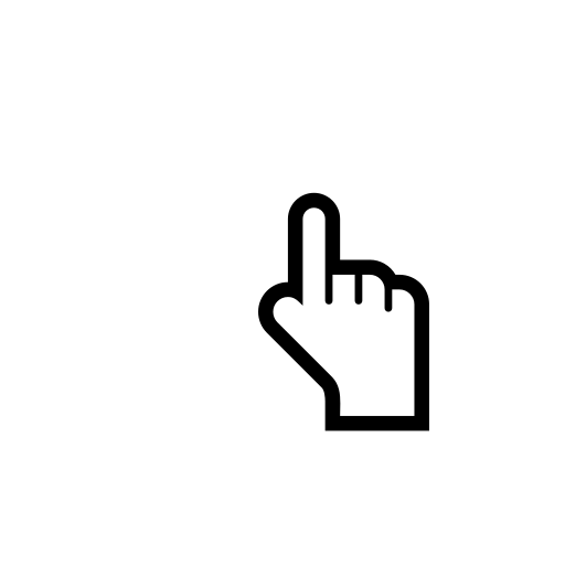 White Up Pointing Backhand Index Emoji White Background