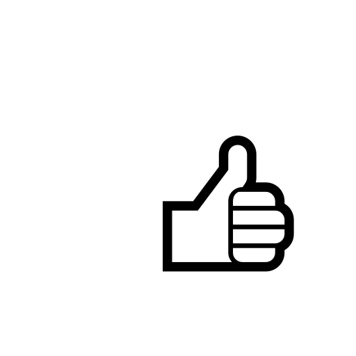 Thumbs Up Sign Emoji White Background