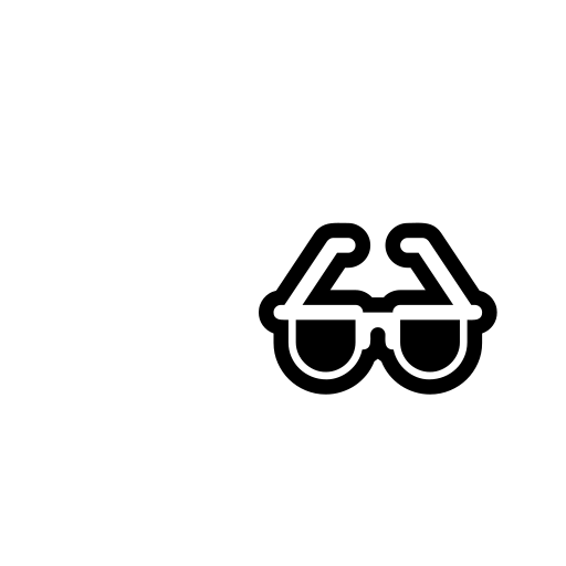 Eyeglasses Emoji White Background