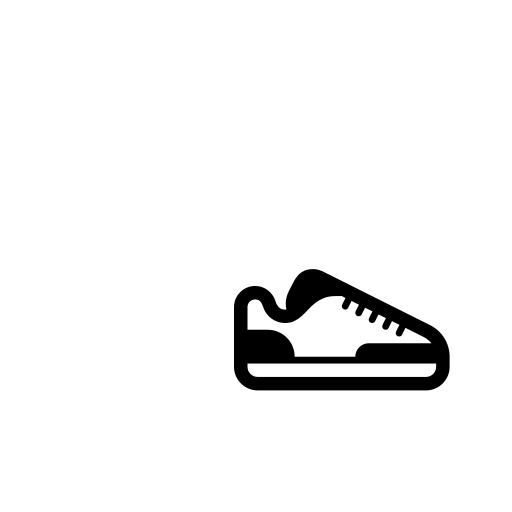 Athletic Shoe Emoji White Background