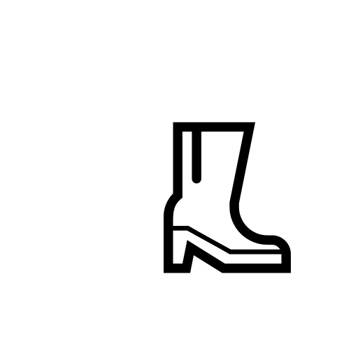Womans Boots Emoji White Background