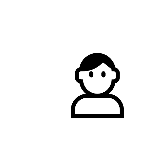 Bust In Silhouette Emoji White Background