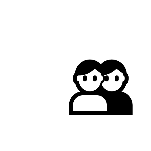 Busts In Silhouette Emoji White Background