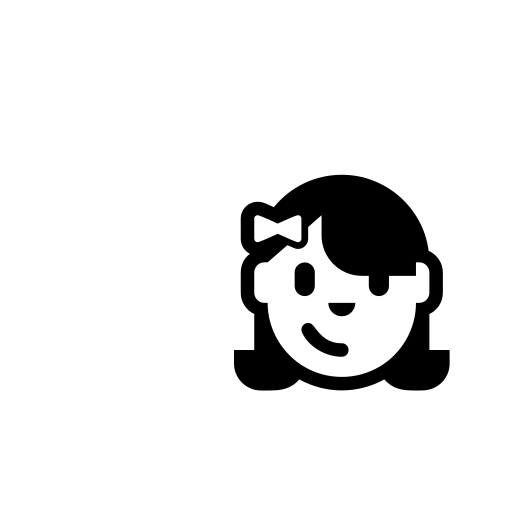 Girl Emoji White Background