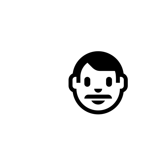 Man Emoji White Background