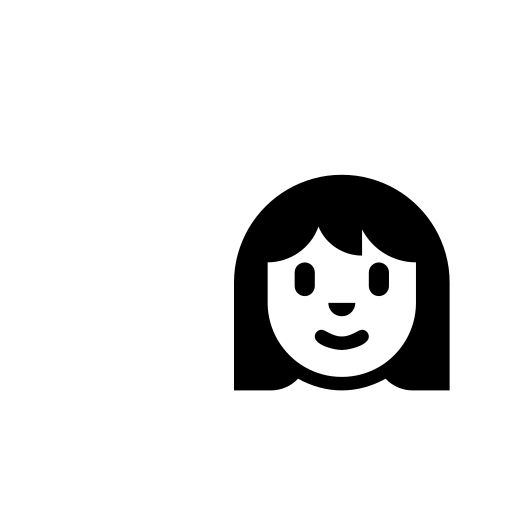 Woman Emoji White Background
