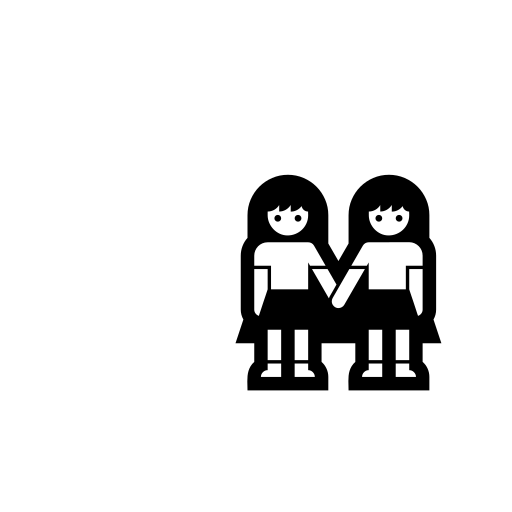 Two Women Holding Hands Emoji White Background
