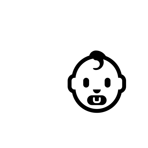 Baby Emoji White Background