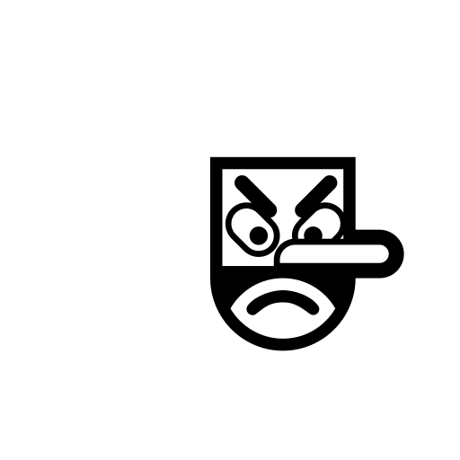 Japanese Goblin Emoji White Background