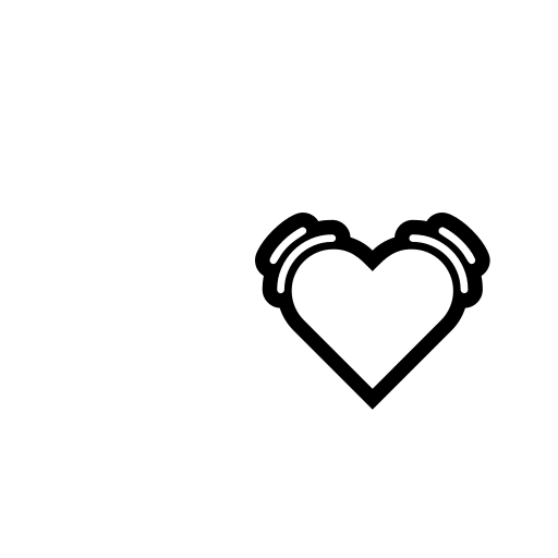 Beating Heart Emoji White Background