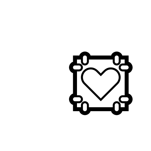 Heart Decoration Emoji White Background