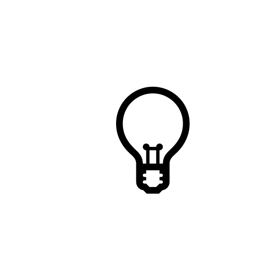 Electric Light Bulb Emoji White Background