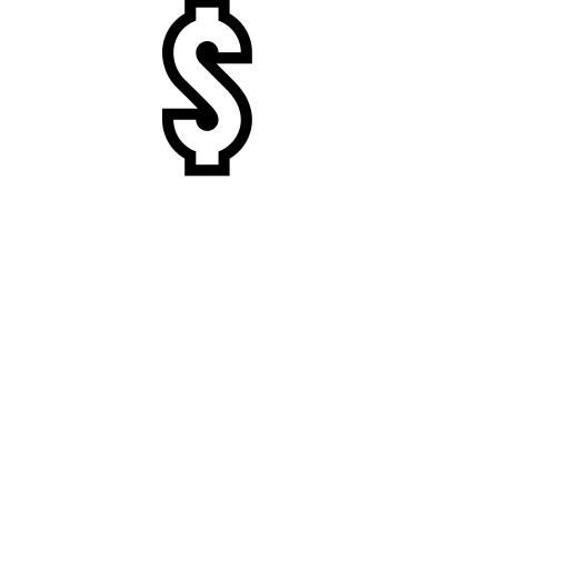 Heavy Dollar Sign Emoji White Background