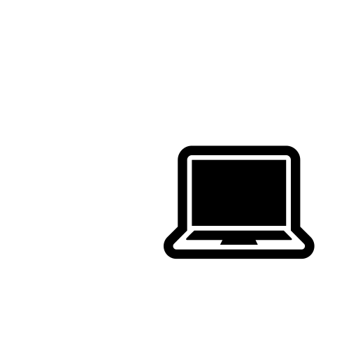 Personal Computer Emoji White Background