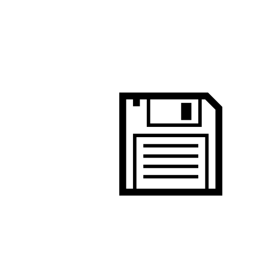 Floppy Disk Emoji White Background