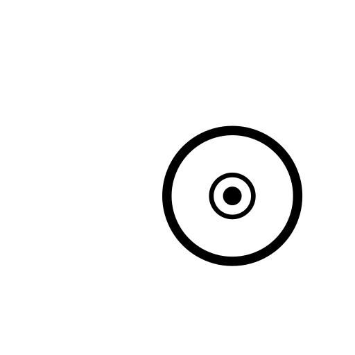 Optical Disc Emoji White Background