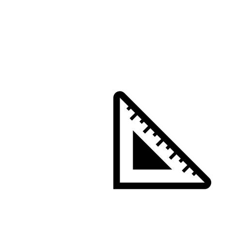 Triangular Ruler Emoji White Background