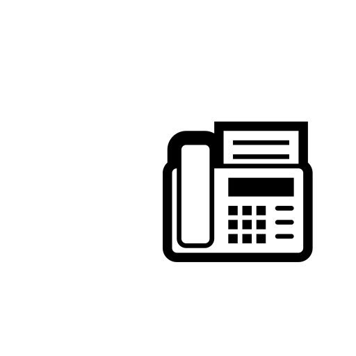 Fax Machine Emoji White Background