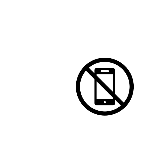 No Mobile Phones Emoji White Background