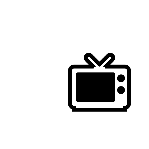 Television Emoji White Background