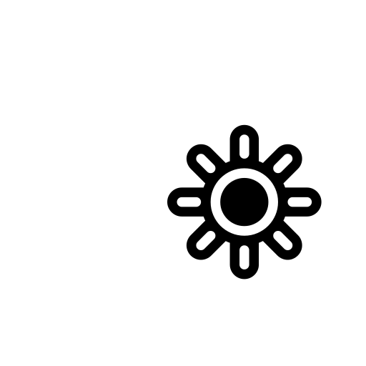 High Brightness Symbol Emoji White Background