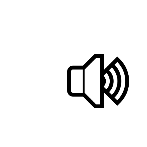 Speaker with Three Sound Waves Emoji White Background