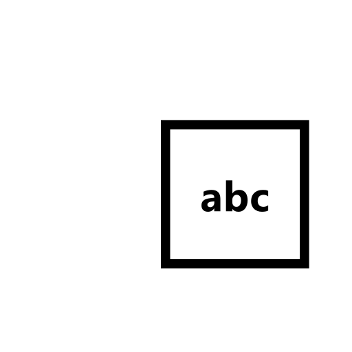 Input Symbol for Latin Letters Emoji White Background