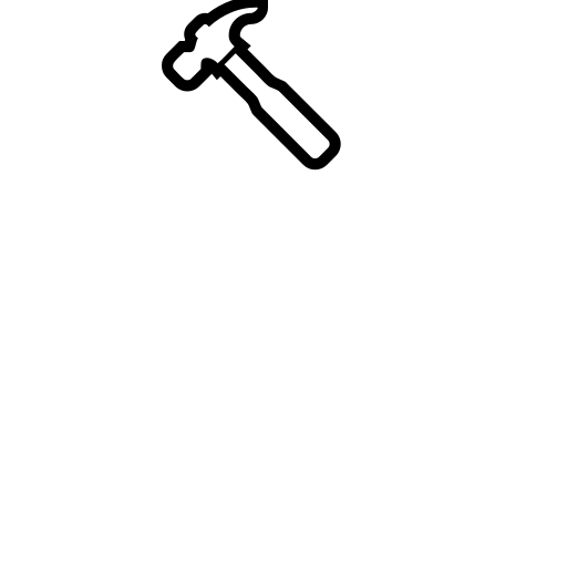 Hammer Emoji White Background