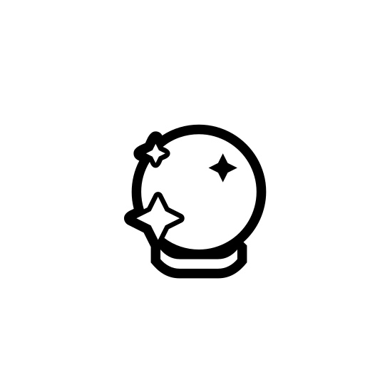 Crystal Ball Emoji White Background
