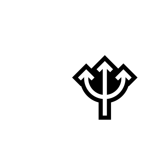 Trident Emblem Emoji White Background