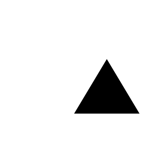 Up-Pointing Red Triangle Emoji White Background