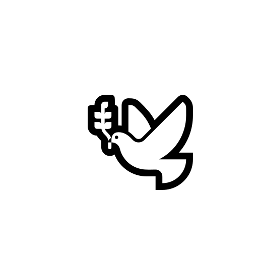 Dove of Peace Emoji White Background