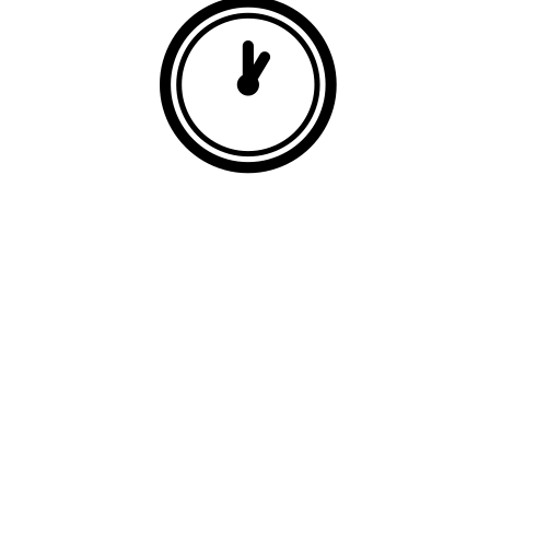 Clock Face One Oclock Emoji White Background