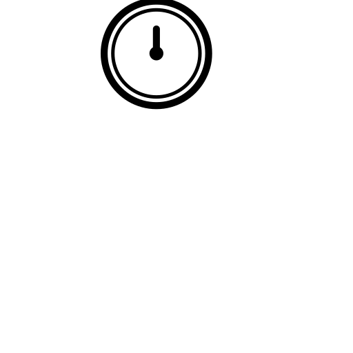 Clock Face Twelve O'Clock Emoji White Background