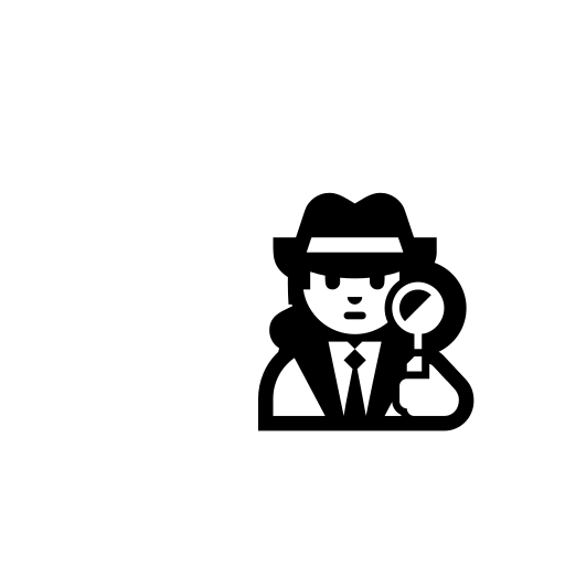 Sleuth or Spy Emoji White Background