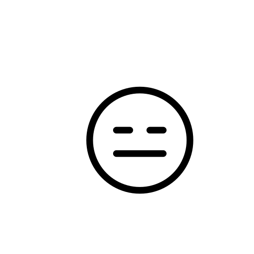 Expressionless Face Emoji White Background