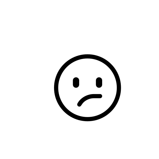 Confused Face Emoji White Background